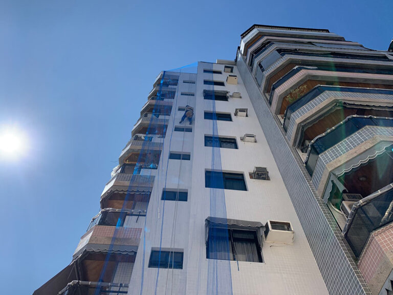 Obra executada no condomínio Canrobert