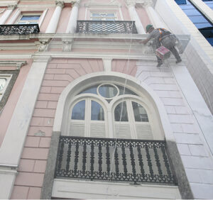 Reforma e recuperação da fachada do Hotel Vila Galé no Centro do Rio de Janeiro